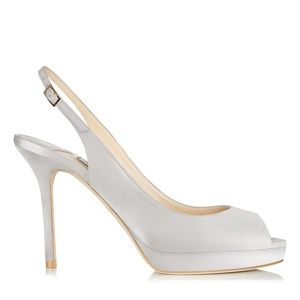 Jimmy Choo novo satin peep toe pump